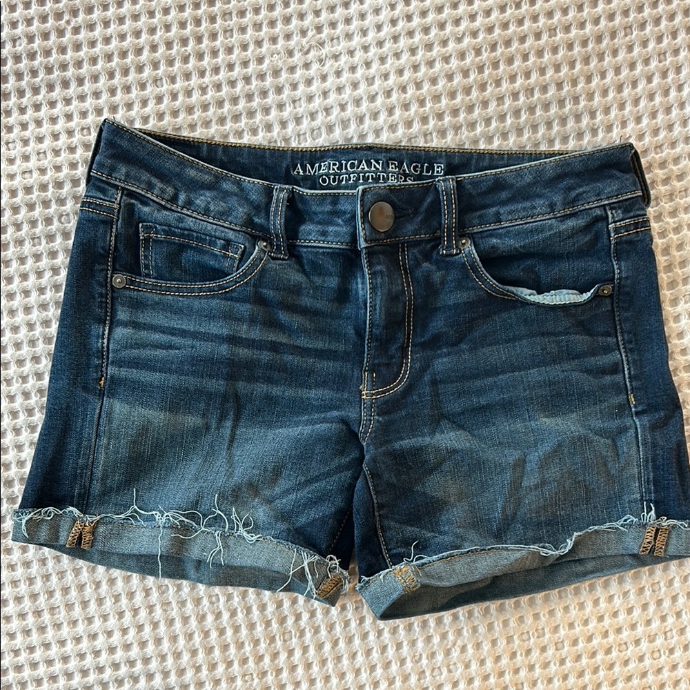 American Eagle Denim Midi Shorts